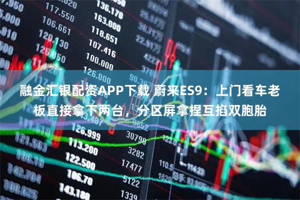 融金汇银配资APP下载 蔚来ES9：上门看车老板直接拿下两台，分区屏拿捏互掐双胞胎