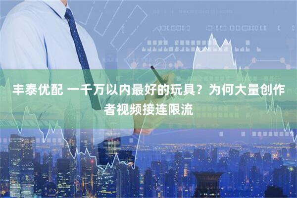 丰泰优配 一千万以内最好的玩具？为何大量创作者视频接连限流
